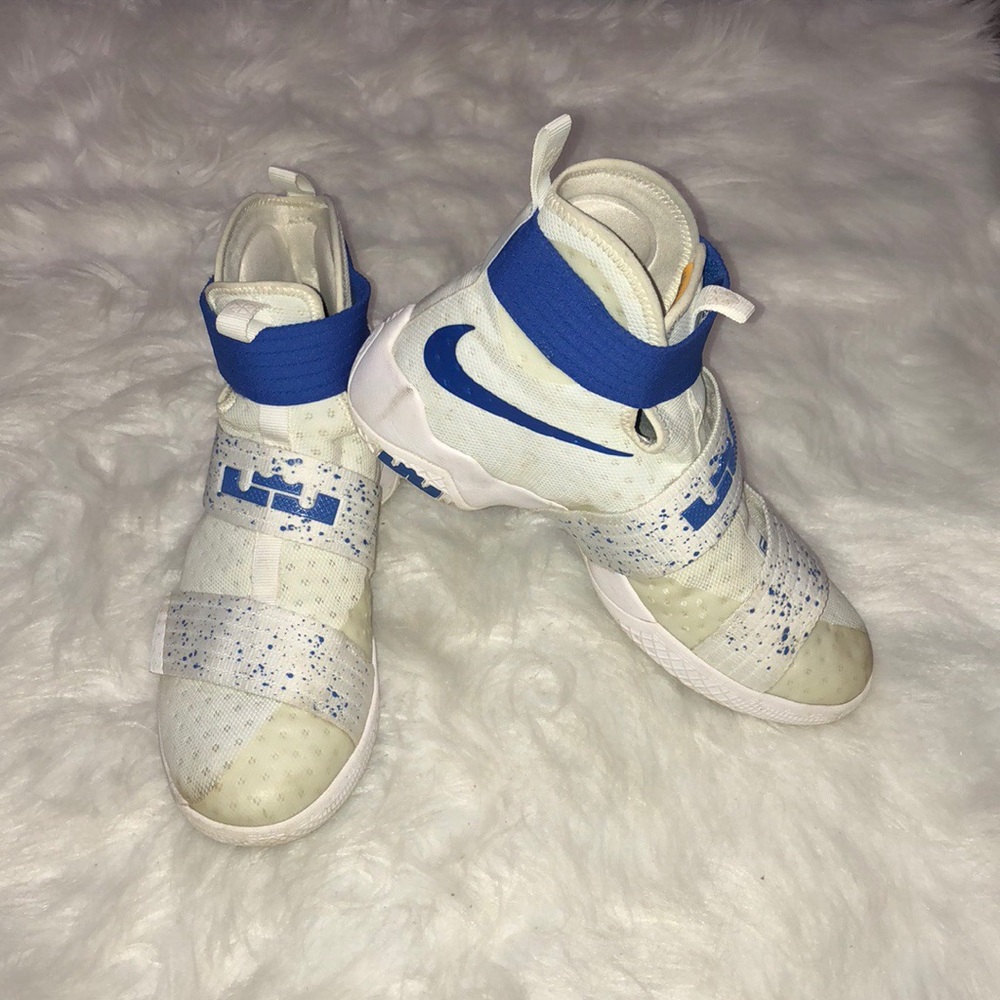 Nike Lebron 11 Soodier Blue and White